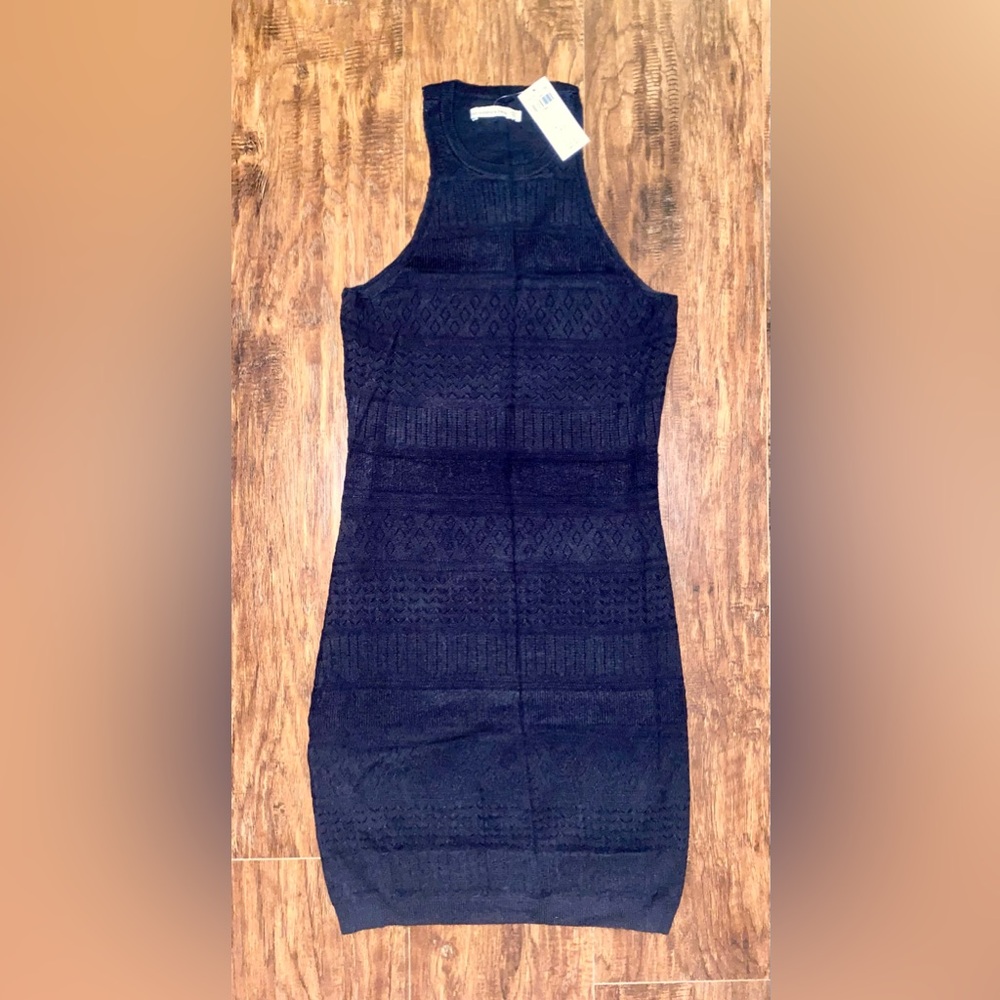 Abercrombie & Fitch Black Patterned Dress